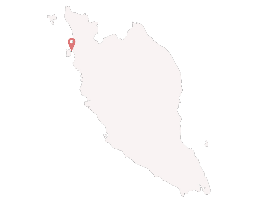 Malaysia Karte mit Pin