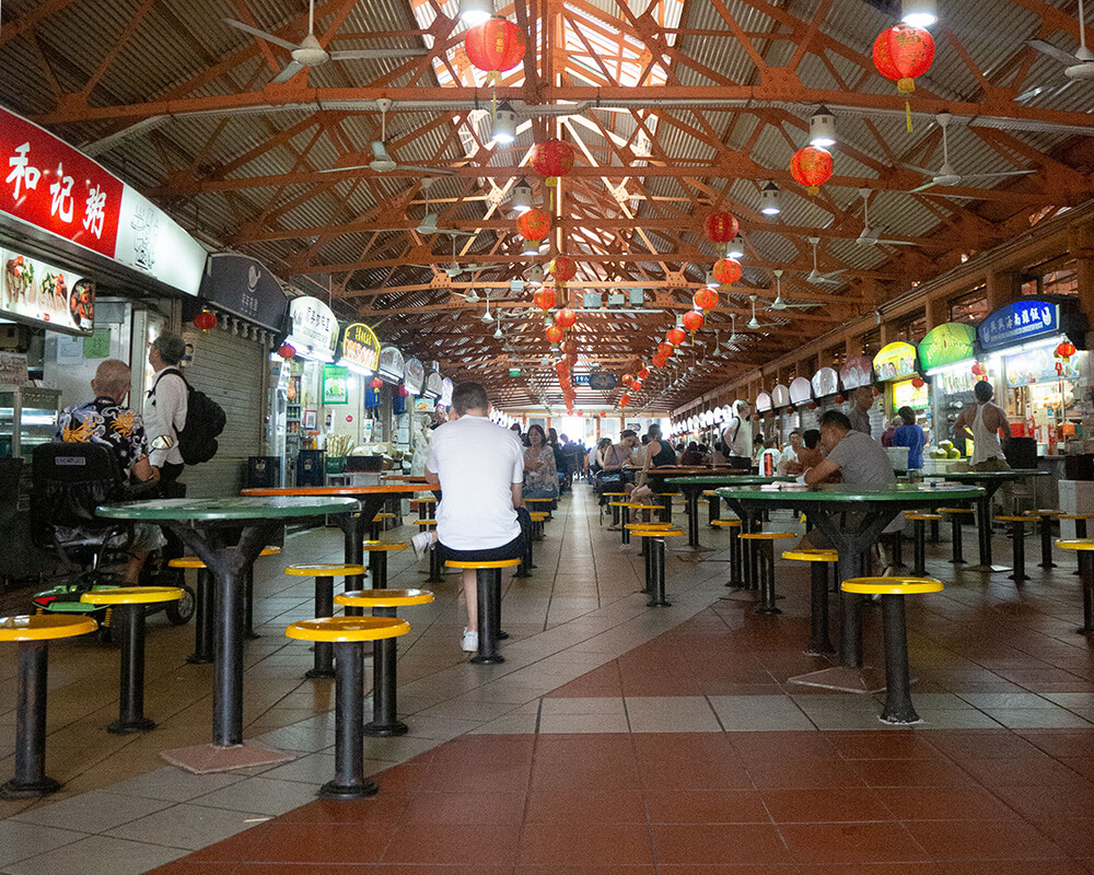 Hawker Center in Singapur 